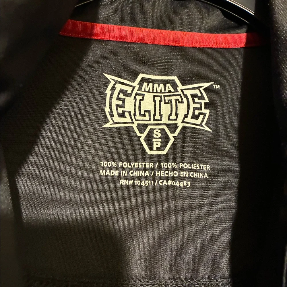 MMA Elite Black Track Jacket Double side S Skulls Graphics Pride and Pain Endure - Picture 4 of 4